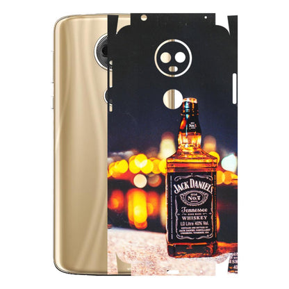 Motorola Phone Skins (All Models) - JD Whiskey Bottle - 3D Embossed Finish (L-20) Motorola Moto E5 Plus