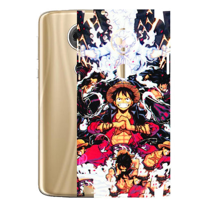 Motorola Phone Skins (All Models) - Luffy Anime Character - 3D Embossed Finish (L-203) Motorola Moto E5 Plus