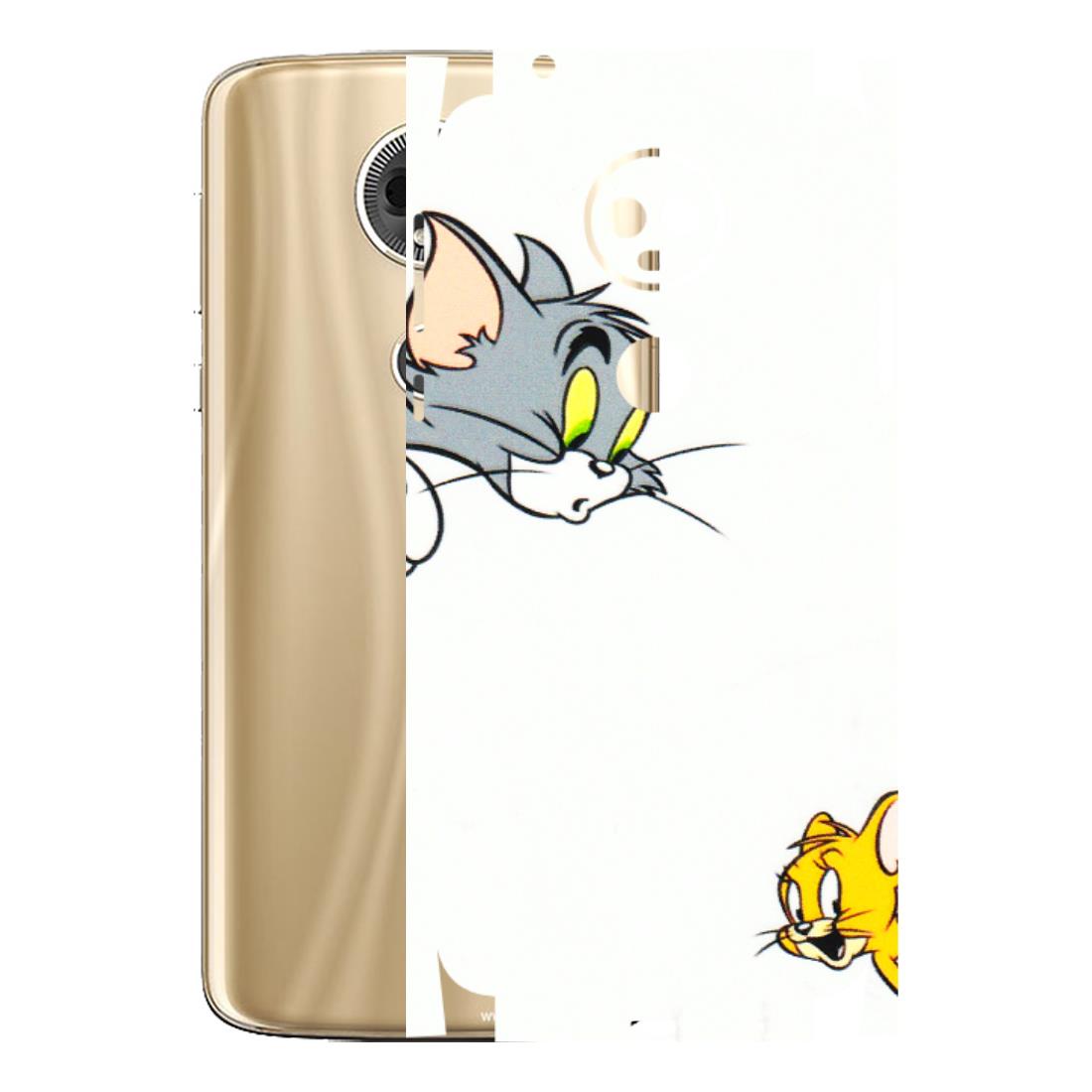 Motorola Phone Skins (All Models) - Cute Tom And Jerry - 3D Embossed Finish (L-220) Motorola Moto E5 Plus