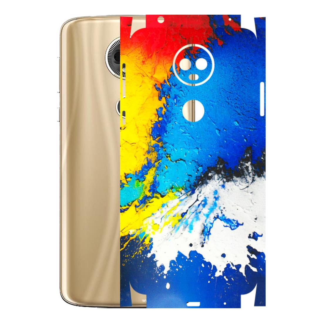 Motorola Phone Skins (All Models) - Acrylic Paint Spill - 3D Embossed Finish (L-229) Motorola Moto E5 Plus
