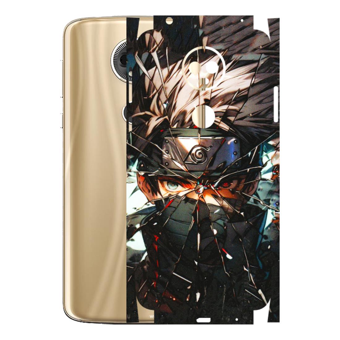 Motorola Phone Skins (All Models) - Kakashi Shattered Glass Effect - 3D Embossed Finish (L-237) Motorola Moto E5 Plus