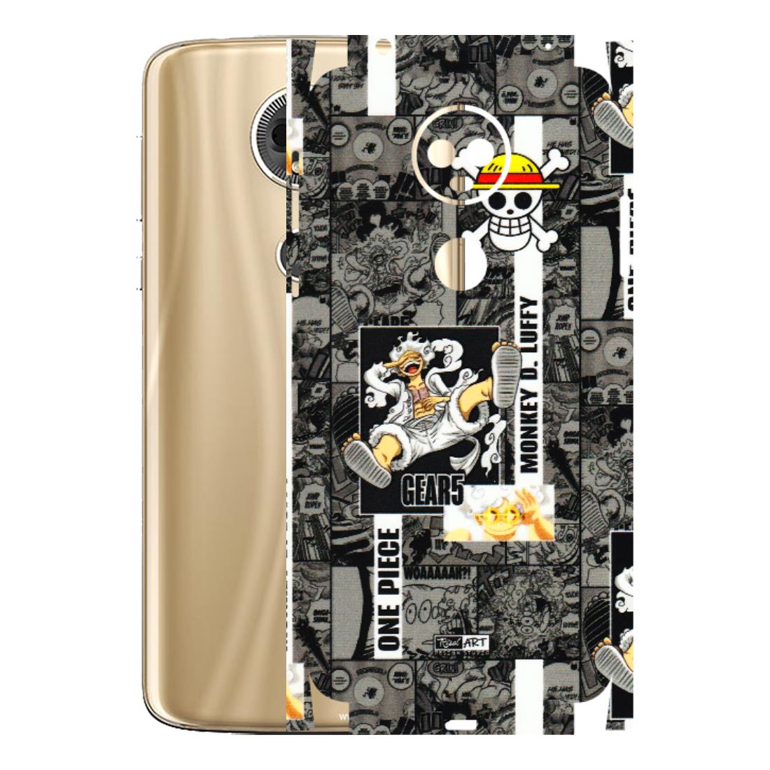 Motorola Phone Skins (All Models) - Cuffy Anime MonkeyCamic - 3D Embossed Finish (L-242) Motorola Moto E5 Plus