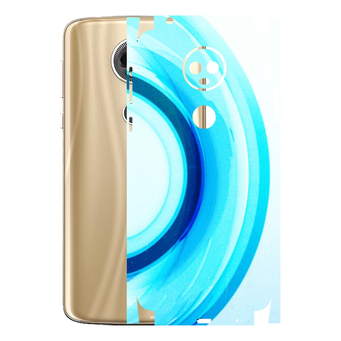 Motorola Phone Skins (All Models) - The Blue Curve - 3D Embossed Finish (L-244) Motorola Moto E5 Plus
