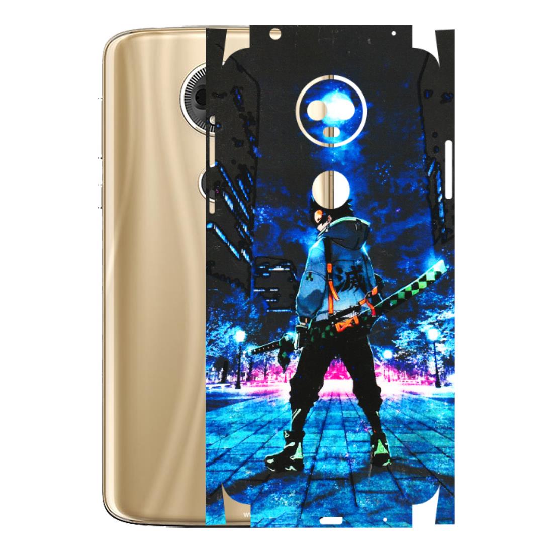 Motorola Phone Skins (All Models) - Demon Slayer Sword - 3D Embossed Finish (L-247) Motorola Moto E5 Plus