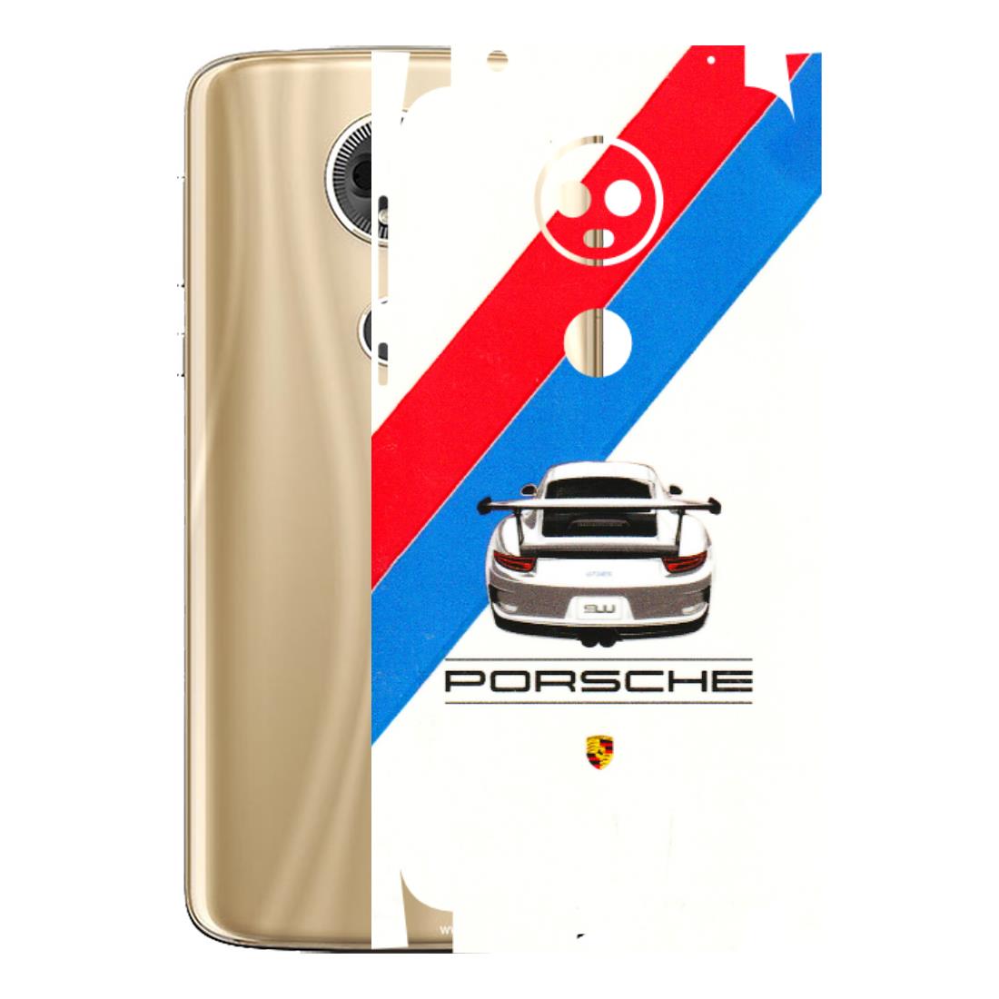 Motorola Phone Skins (All Models) - Porche Car Sober Logo - 3D Embossed Finish (L-248) Motorola Moto E5 Plus