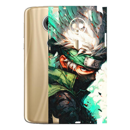 Motorola Phone Skins (All Models) - Kakashi Side Profile - 3D Embossed Finish (L-249) Motorola Moto E5 Plus