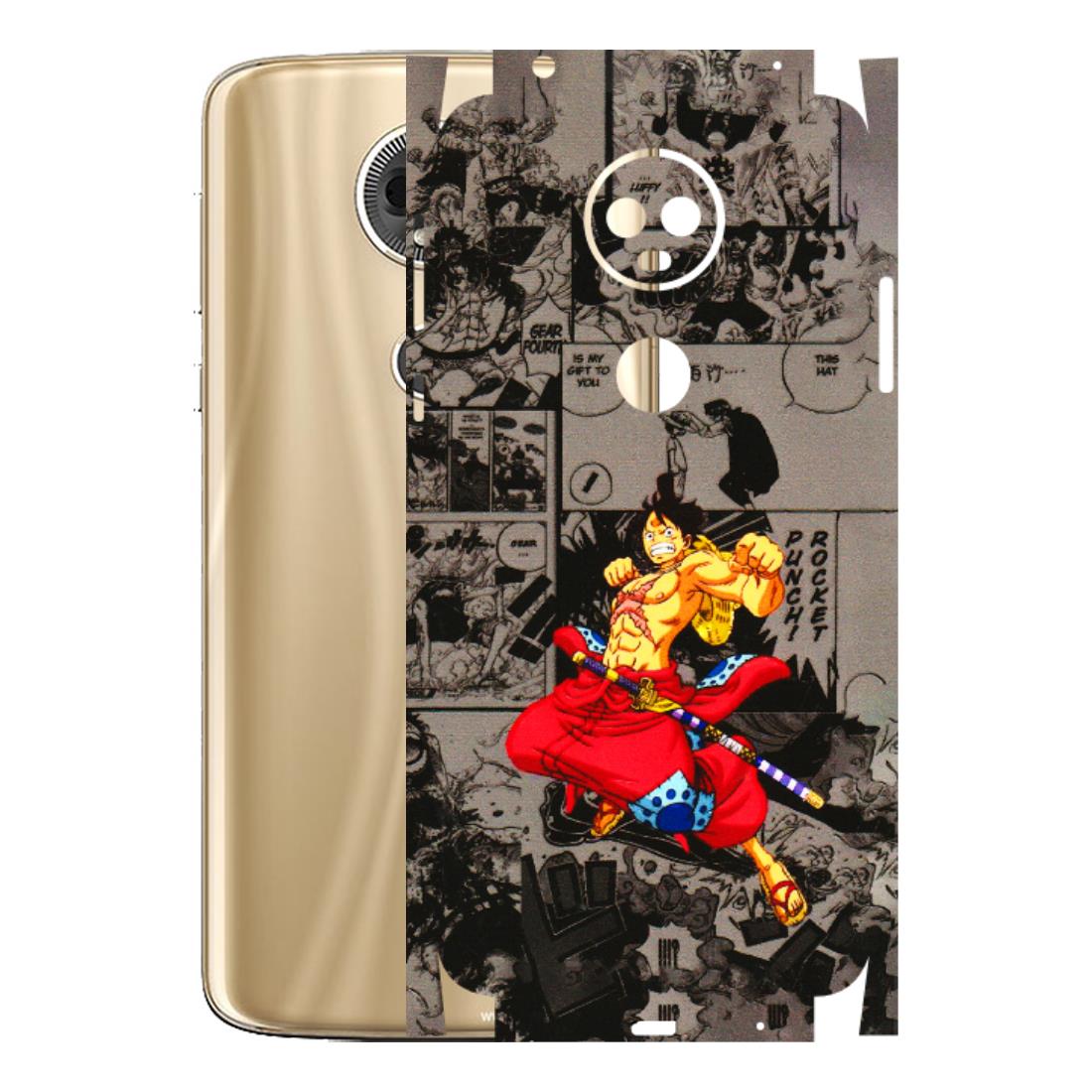Motorola Phone Skins (All Models) - One Piece Rocket Punch Manga - 3D Embossed Finish (L-25) Motorola Moto E5 Plus