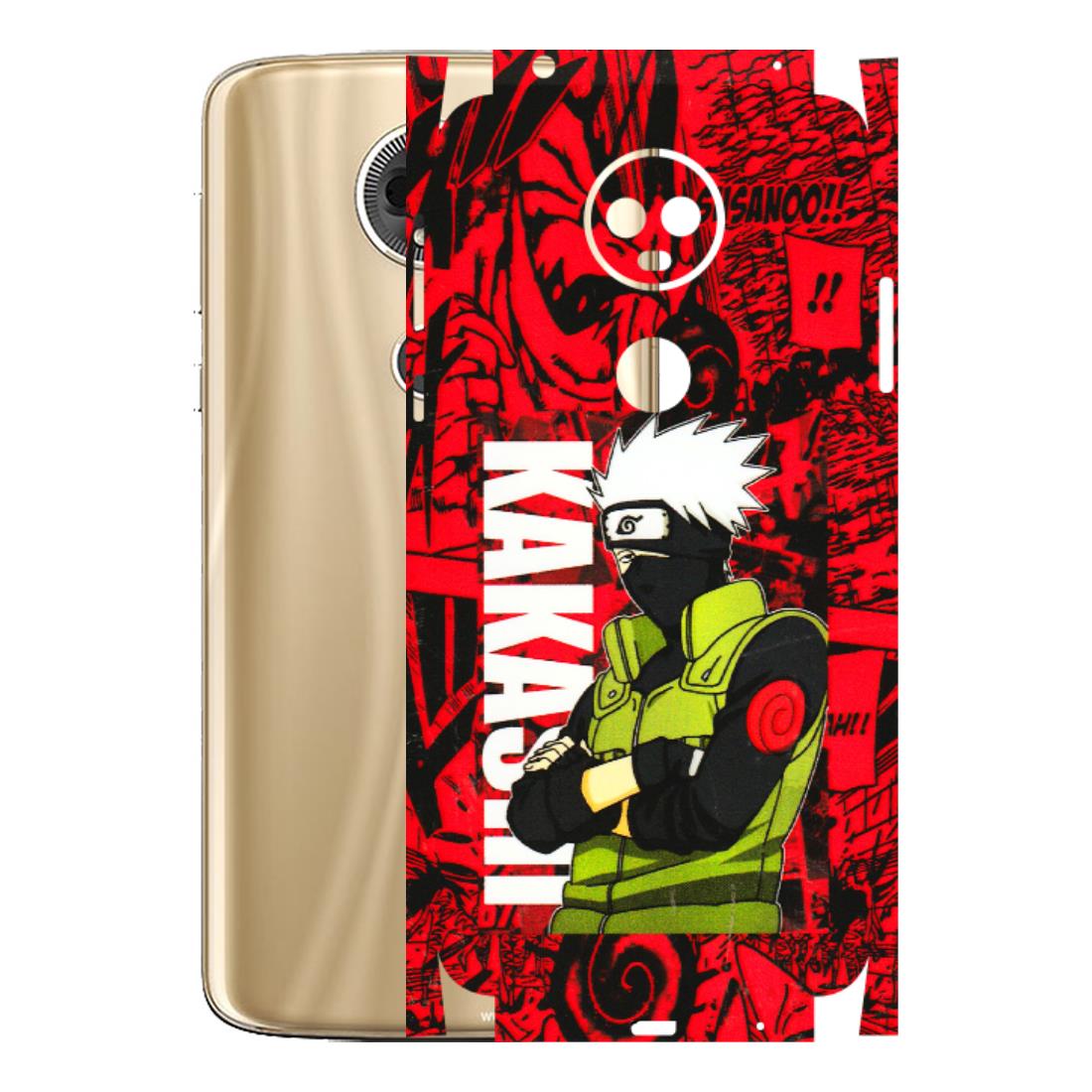 Motorola Phone Skins (All Models) - Kakashi Red Anime - 3D Embossed Finish (L-251) Motorola Moto E5 Plus