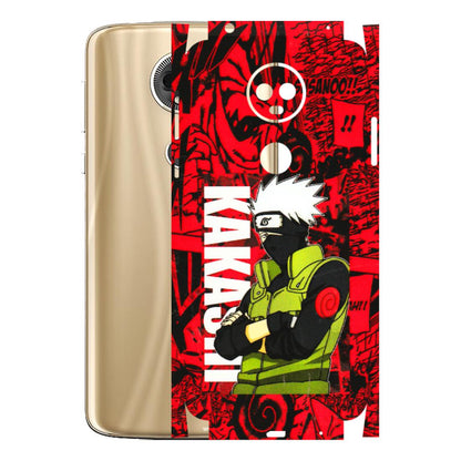 Motorola Phone Skins (All Models) - Kakashi Red Anime - 3D Embossed Finish (L-251) Motorola Moto E5 Plus