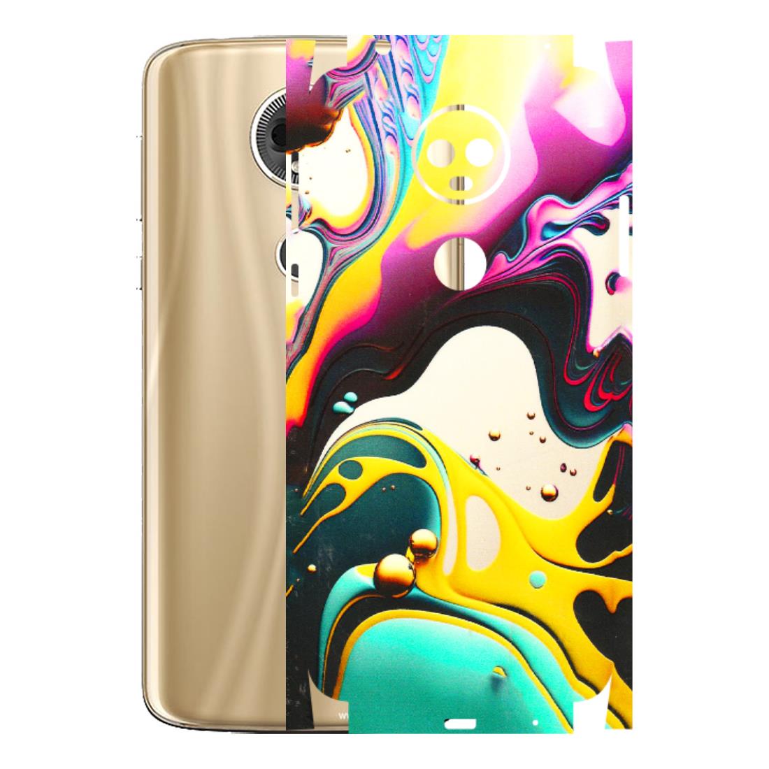 Motorola Phone Skins (All Models) - Multicolor Abstract pattern - 3D Embossed Finish (L-254) Motorola Moto E5 Plus