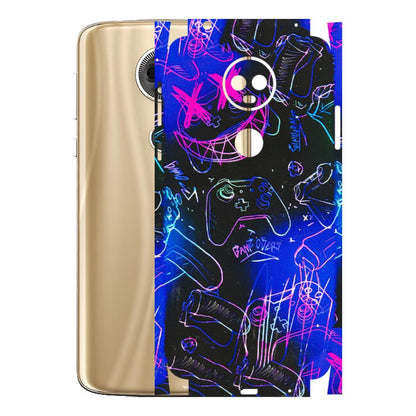 Motorola Phone Skins (All Models) - Gamers Paradise - 3D Embossed Finish (L-258) Motorola Moto E5 Plus