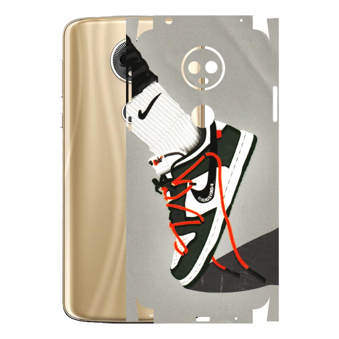 Motorola Phone Skins (All Models) - New Grey Sneaker - 3D Embossed Finish (L-261) Motorola Moto E5 Plus