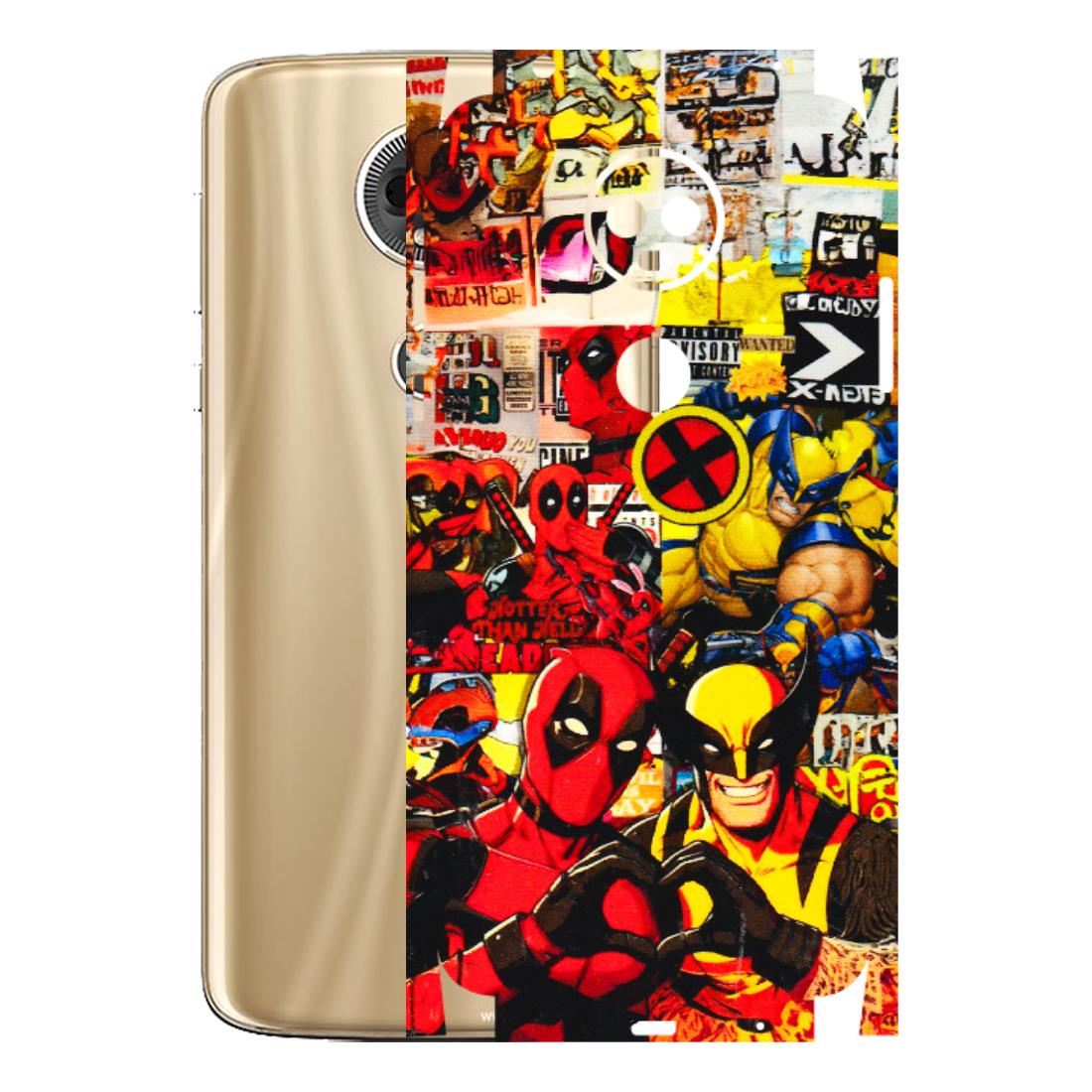 Motorola Phone Skins (All Models) - Spidy Wolverine - 3D Embossed Finish (L-310) Motorola Moto E5 Plus