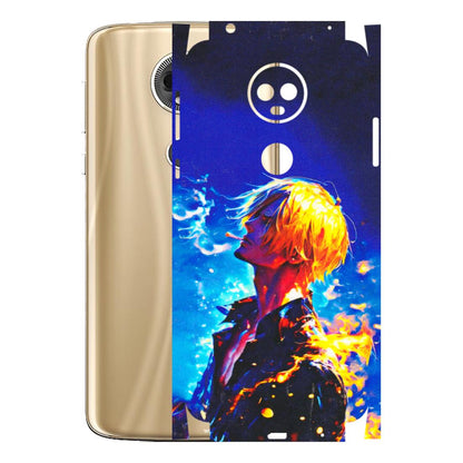 Motorola Phone Skins (All Models) - Sanji Vinsmoke One Piece - 3D Embossed Finish (L-319) Motorola Moto E5 Plus