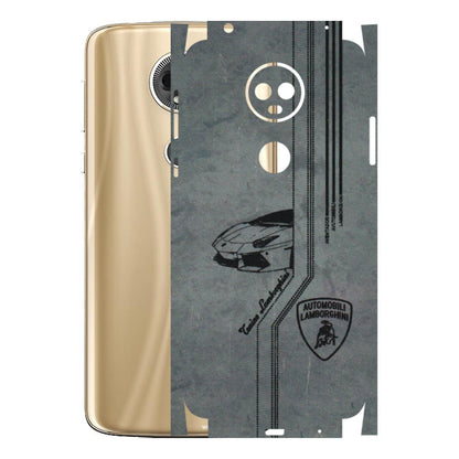 Motorola Phone Skins (All Models) - New Lamborgini Aventador - 3D Embossed Finish (L-321) Motorola Moto E5 Plus