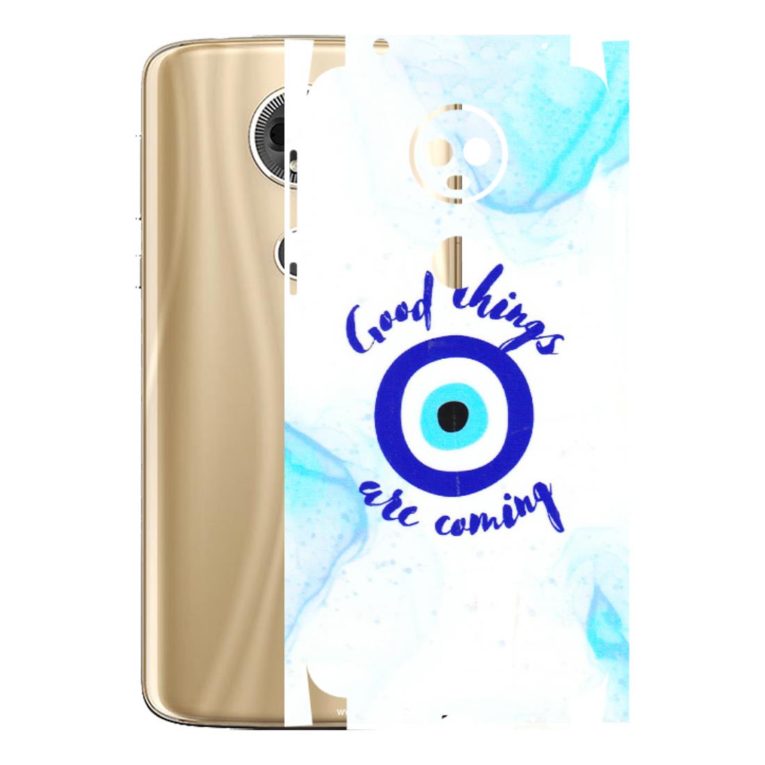 Motorola Phone Skins (All Models) - Evil Eye Good Things Are Coming - 3D Embossed Finish (L-322) Motorola Moto E5 Plus