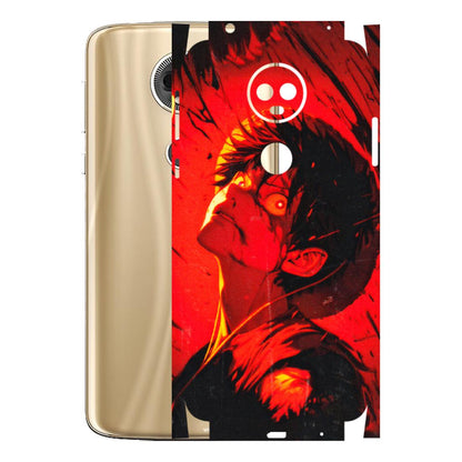 Motorola Phone Skins (All Models) - D.Luffy Power Up One Piece Anime - 3D Embossed Finish (L-326) Motorola Moto E5 Plus
