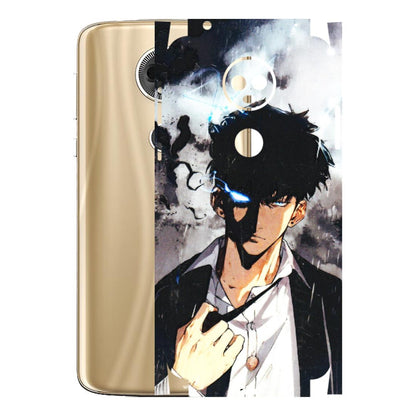 Motorola Phone Skins (All Models) - Sung Jinwoo Manhwa Anime - 3D Embossed Finish (L-328) Motorola Moto E5 Plus