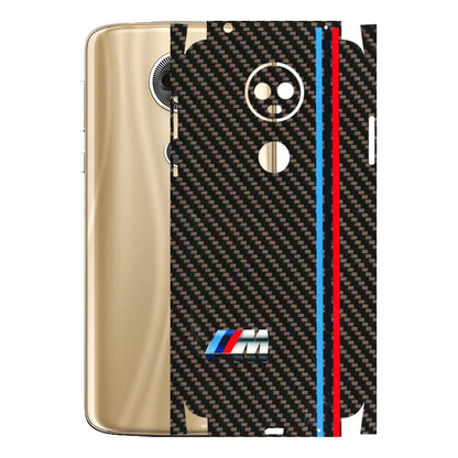 Motorola Phone Skins (All Models) - BM Carbon Fiber Feels - 3D Embossed Finish (L-38) Motorola Moto E5 Plus