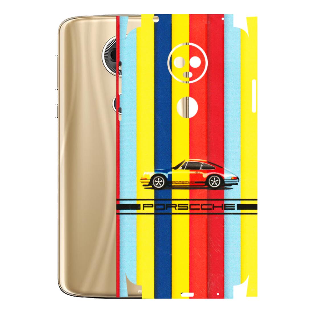 Motorola Phone Skins (All Models) - Multicolour Porche - 3D Embossed Finish (L-39) Motorola Moto E5 Plus