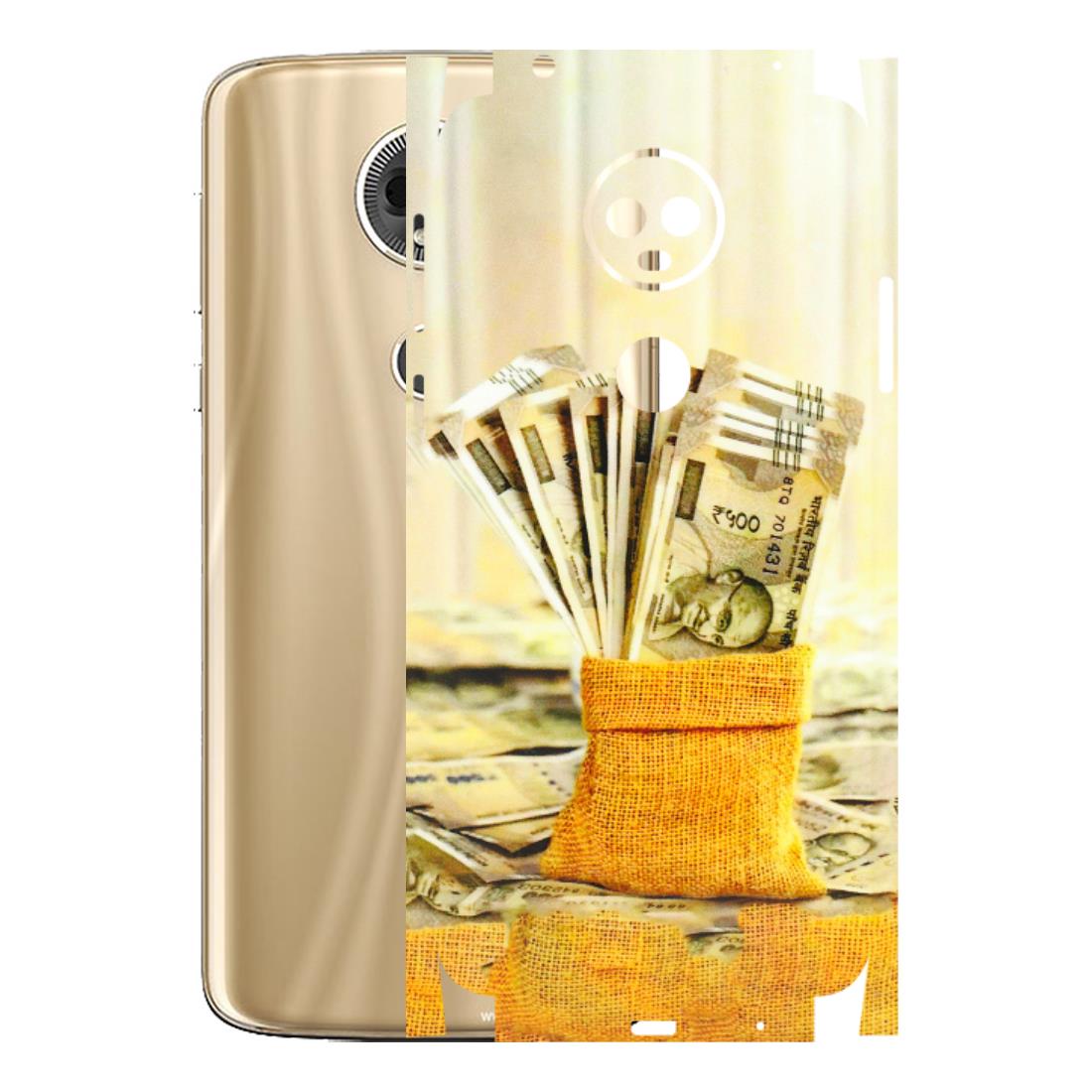 Motorola Phone Skins (All Models) - Show Me The Money - 3D Embossed Finish (L-52) Motorola Moto E5 Plus