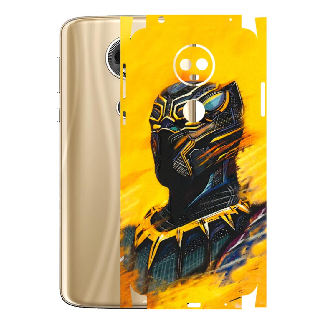 Motorola Phone Skins (All Models) - Yellow Panther - 3D Embossed Finish (L-54) Motorola Moto E5 Plus
