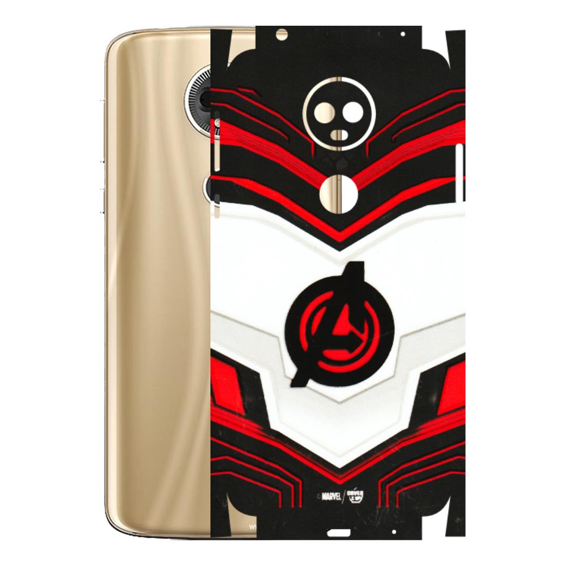 Motorola Phone Skins (All Models) - Avengers Logo - 3D Embossed Finish (L-55) Motorola Moto E5 Plus