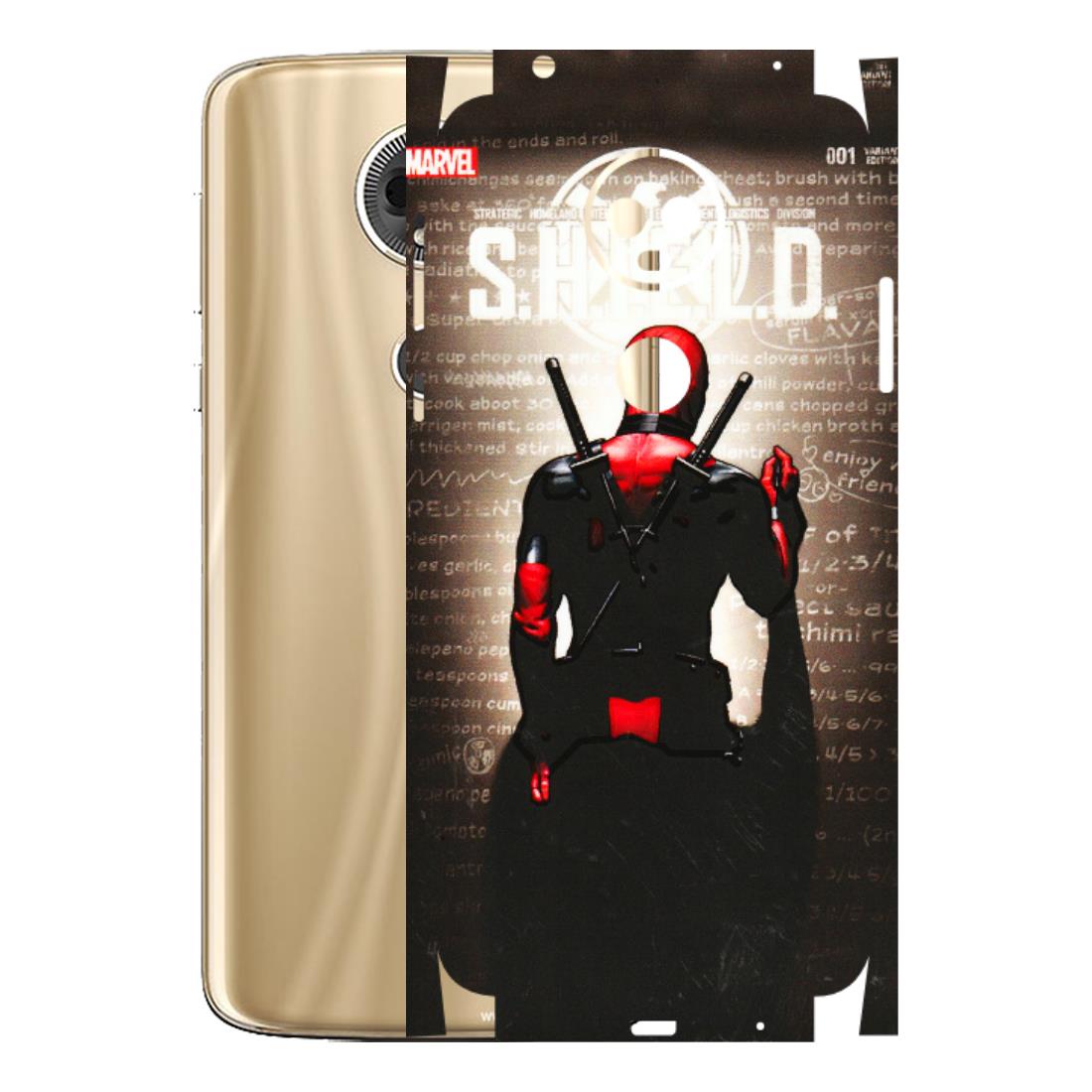 Motorola Phone Skins (All Models) - Deadpool - 3D Embossed Finish (L-56) Motorola Moto E5 Plus