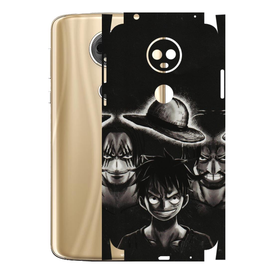 Motorola Phone Skins (All Models) - Black Luffy Hat - 3D Embossed Finish (L-57) Motorola Moto E5 Plus