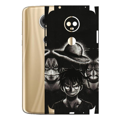 Motorola Phone Skins (All Models) - Black Luffy Hat - 3D Embossed Finish (L-57) Motorola Moto E5 Plus