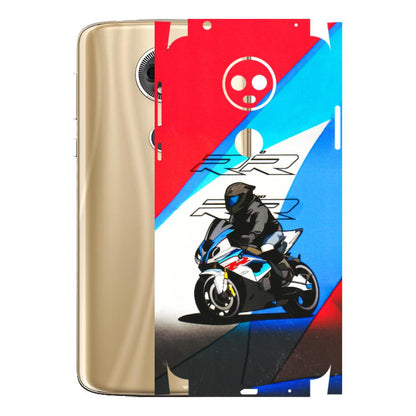 Motorola Phone Skins (All Models) - Bikers Love - 3D Embossed Finish (L-58) Motorola Moto E5 Plus