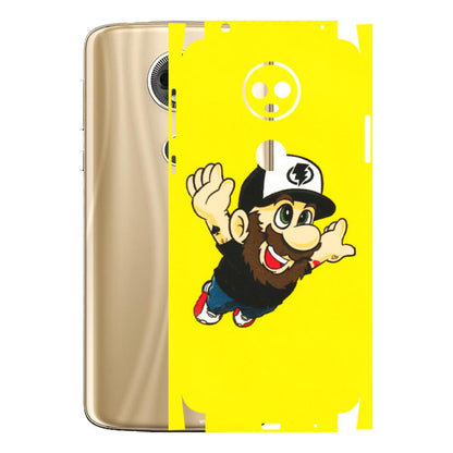 Motorola Phone Skins (All Models) - Flying Beardo - 3D Embossed Finish (L-60) Motorola Moto E5 Plus