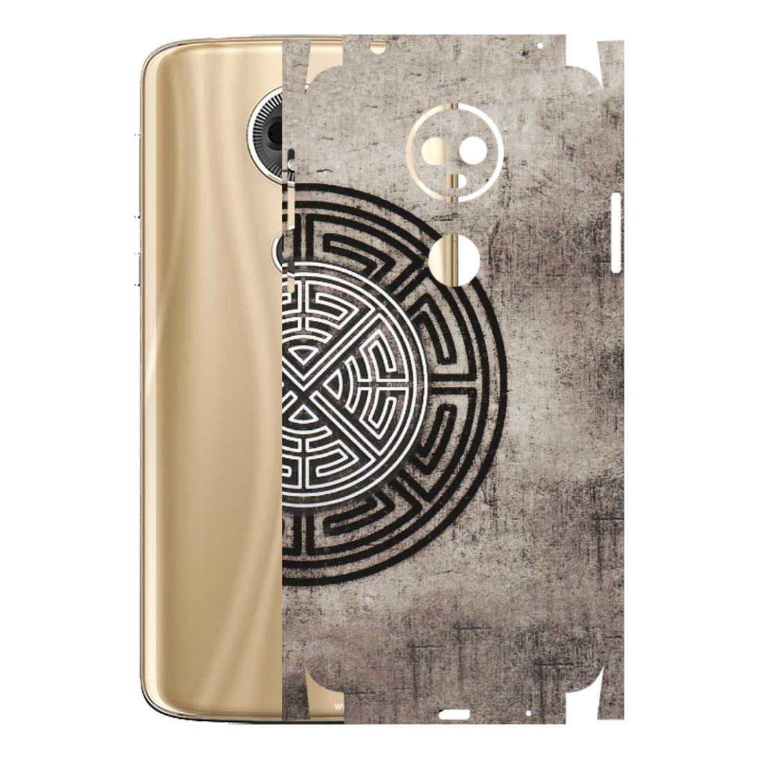 Motorola Phone Skins (All Models) - Mysterious Circular Design - 3D Embossed Finish (L-63) Motorola Moto E5 Plus