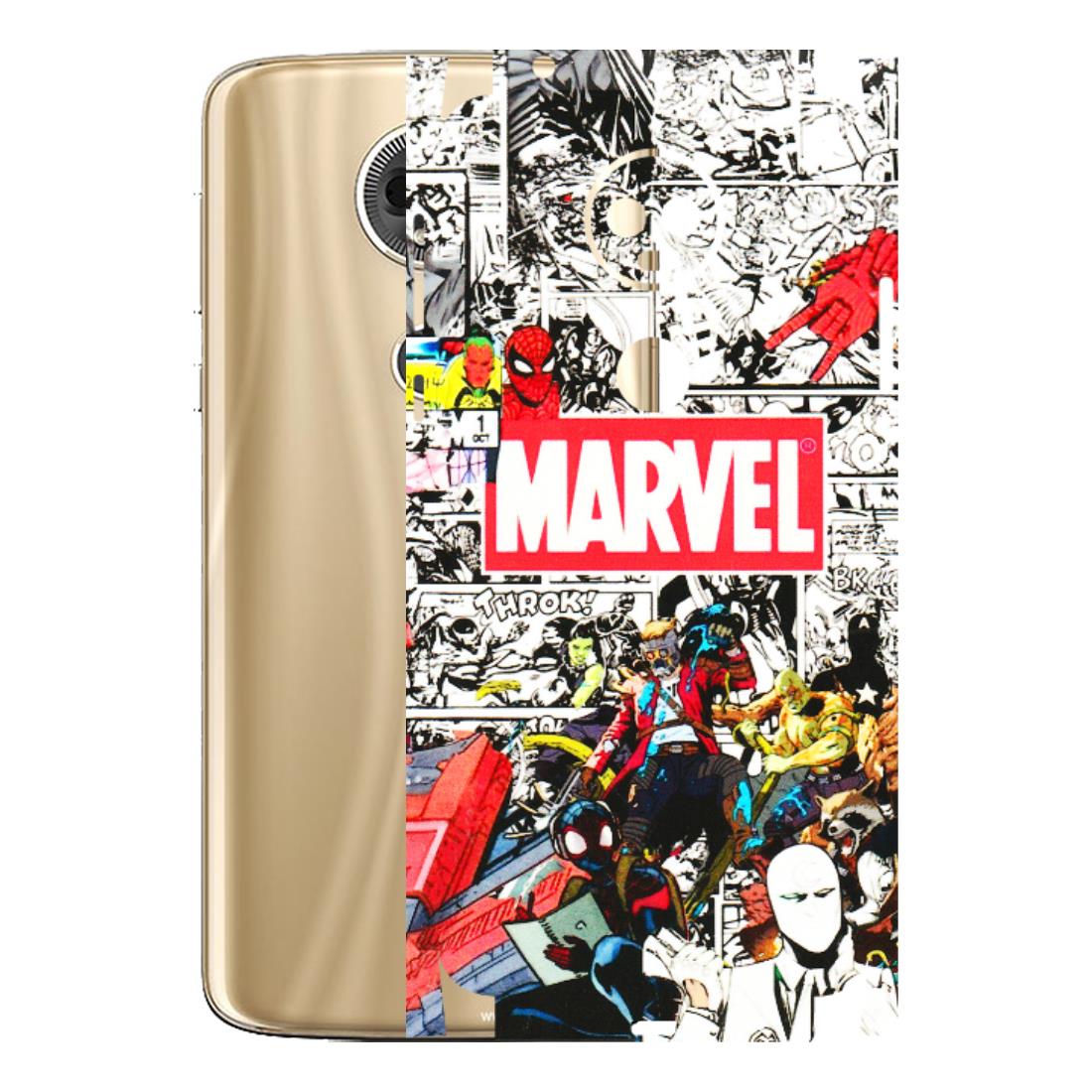 Motorola Phone Skins (All Models) - Marvel Colorful Comic - 3D Embossed Finish (L-64) Motorola Moto E5 Plus