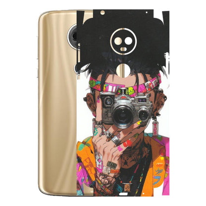 Motorola Phone Skins (All Models) - Camera Lover Girl - Matte Finish (M-09) Motorola Moto E5 Plus
