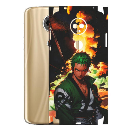 Motorola Phone Skins (All Models) - Roronoa Zoro - Matte Finish (M-102) Motorola Moto E5 Plus