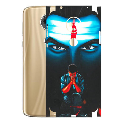 Motorola Phone Skins (All Models) - Mahakal Bhakt - Matte Finish (M-112) Motorola Moto E5 Plus
