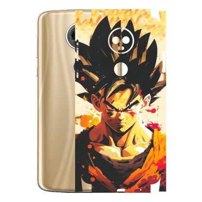 Motorola Phone Skins (All Models) - Angry Goku - Matte Finish (M-12) Motorola Moto E5 Plus