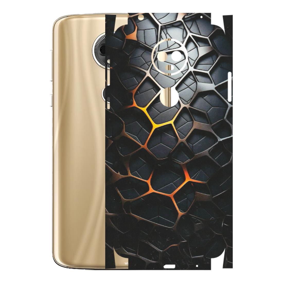 Motorola Phone Skins (All Models) - New Abstract Graphite Tiles - Matte Finish (M-130) Motorola Moto E5 Plus