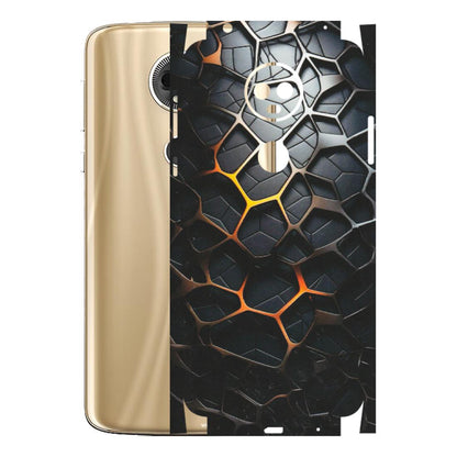 Motorola Phone Skins (All Models) - New Abstract Graphite Tiles - Matte Finish (M-130) Motorola Moto E5 Plus