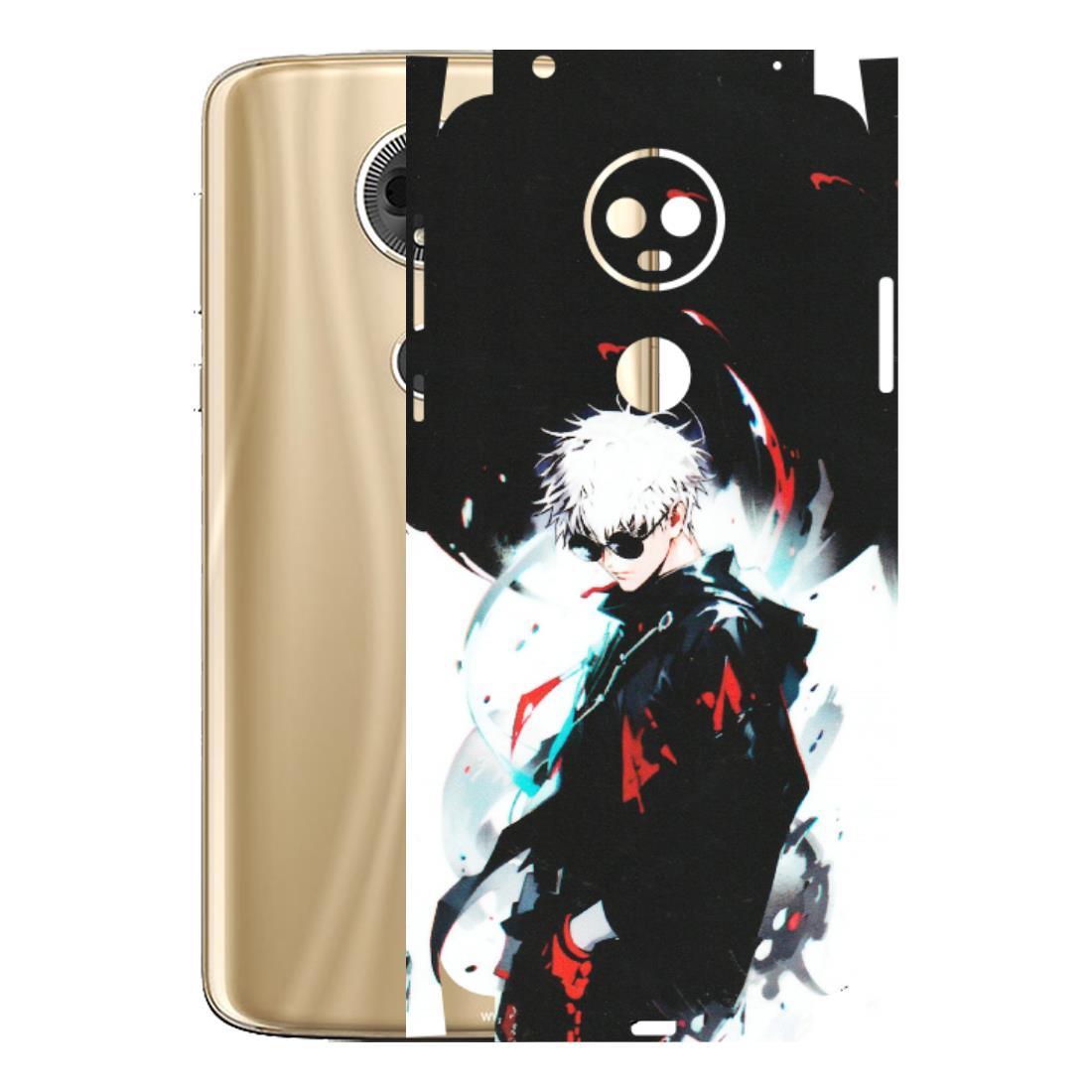 Motorola Phone Skins (All Models) - Gojo Powerful Charater Kaisen Anime - Matte Finish (M-144) Motorola Moto E5 Plus