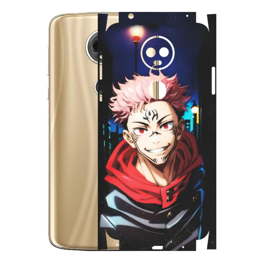 Motorola Phone Skins (All Models) - Yuji Itadori Funny Face Anime - Matte Finish (M-152) Motorola Moto E5 Plus