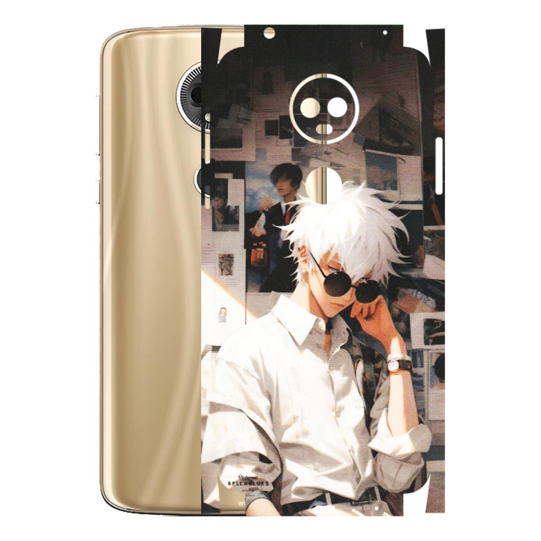Motorola Phone Skins (All Models) - Gojo Satoru Jujustu Kaisen Anime - Matte Finish (M-156) Motorola Moto E5 Plus