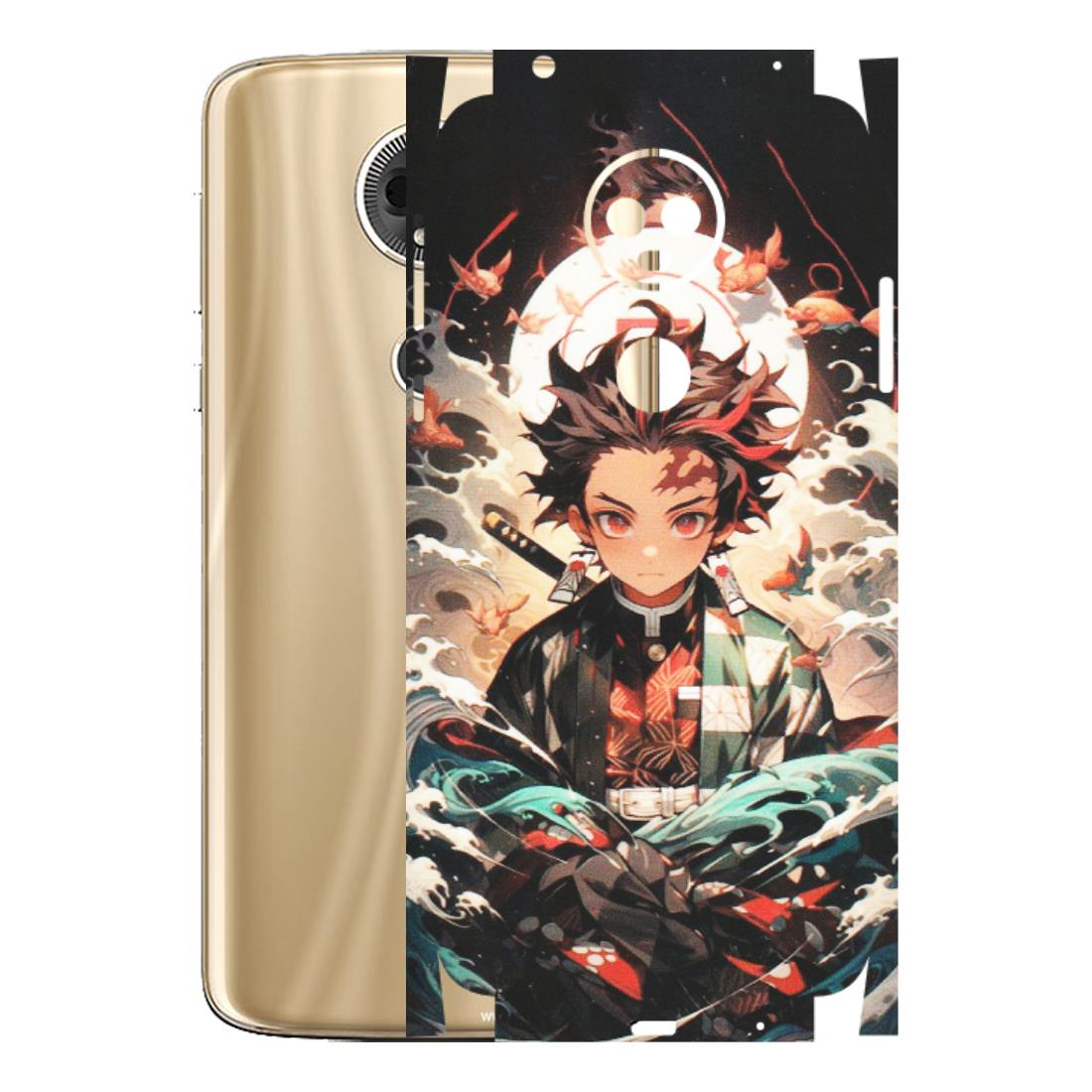 Motorola Phone Skins (All Models) - Tanjiro Demon Slayer Anime - Matte Finish (M-158) Motorola Moto E5 Plus