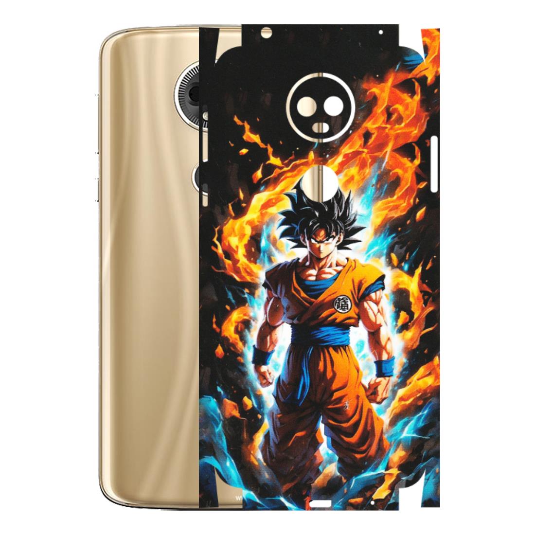 Motorola Phone Skins (All Models) - Goku Transformation Anime - Matte Finish (M-159) Motorola Moto E5 Plus