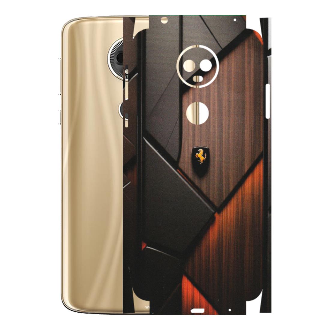 Motorola Phone Skins (All Models) - Lambo Beauty Wood Pattern Sober - Matte Finish (M-51) Motorola Moto E5 Plus