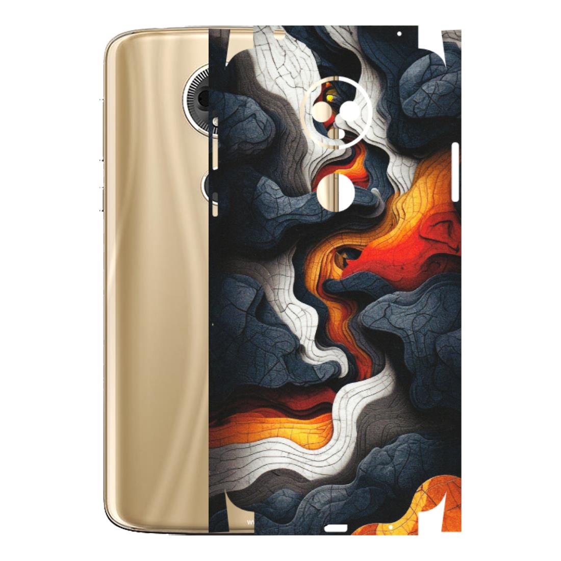 Motorola Phone Skins (All Models) - Abstract Volcanic Layers - Matte Finish (M-52) Motorola Moto E5 Plus