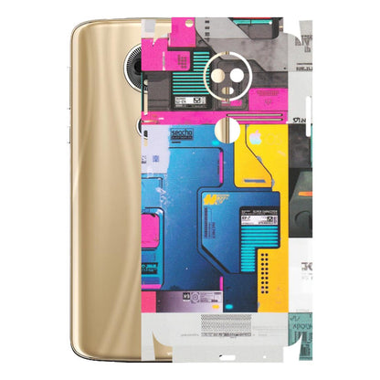 Motorola Phone Skins (All Models) - Colourfull Motherboard Internals - Matte Finish (M-55) Motorola Moto E5 Plus