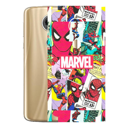 Motorola Phone Skins (All Models) - Marvel Comic Spiderman Grafitti - Matte Finish (M-72) Motorola Moto E5 Plus