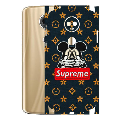 Motorola Phone Skins (All Models) - Mickey Supreme - Matte Finish (M-83) Motorola Moto E5 Plus